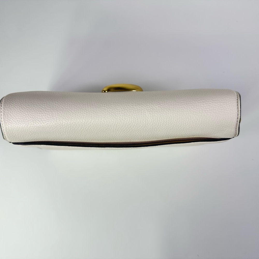 NEW Women’s Coach Tabby 26 Pebbled Leather Shoulder Bag Cream/Off White - Picture 7 of 14